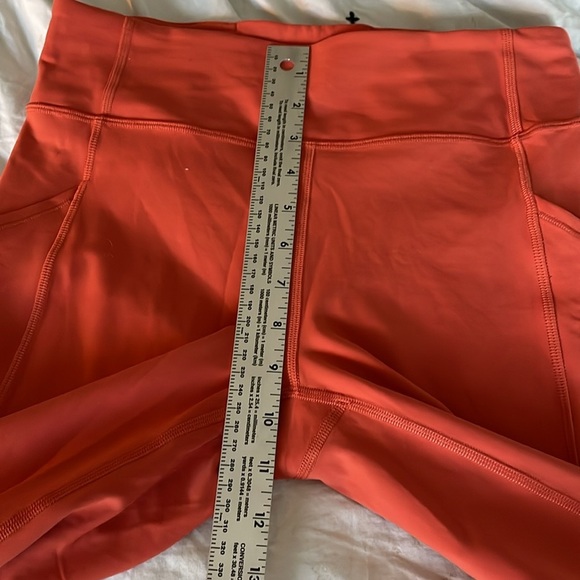 Lululemon Invigorate High-Rise Tight 25" Brick Orange Size 8 Leggings - Picture 10 of 12